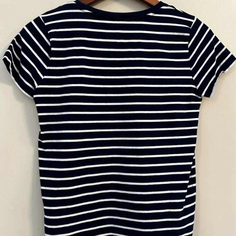 POLO Ralph Lauren (XL) Navy & White Striped Shirt - Picture 2 of 6
